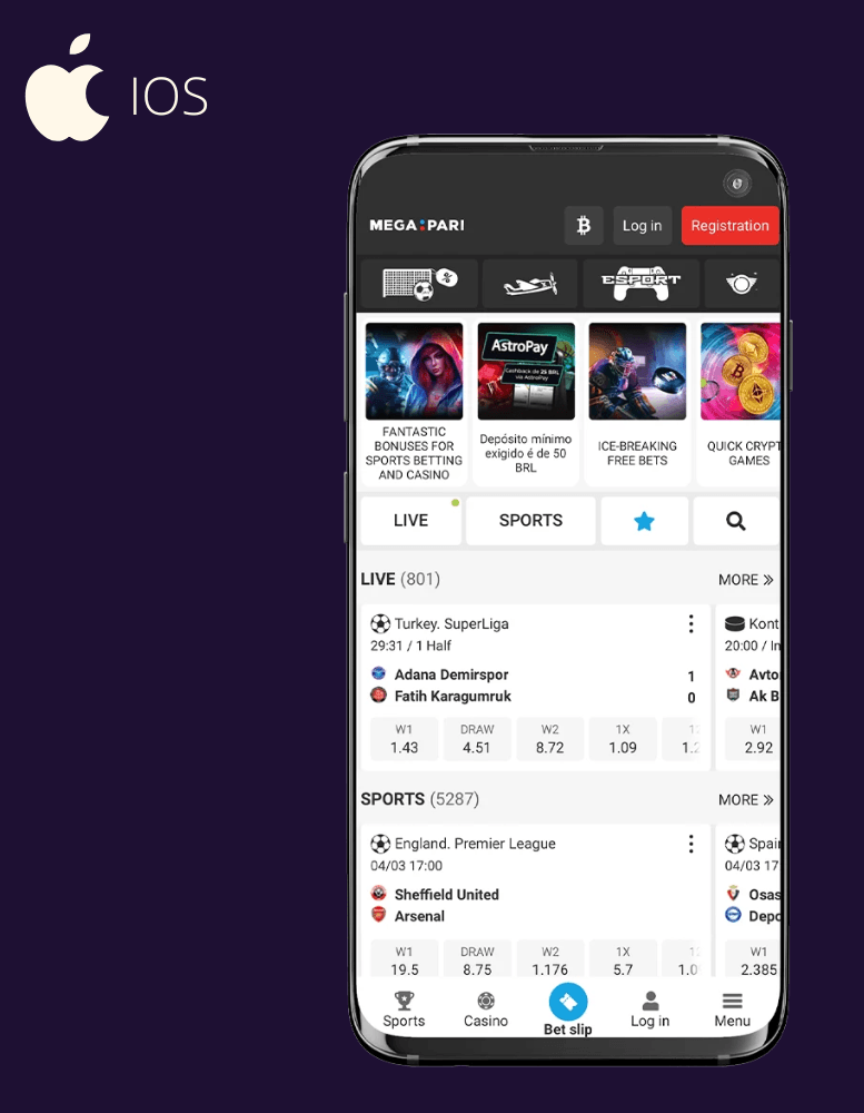 Megapari APP iOS