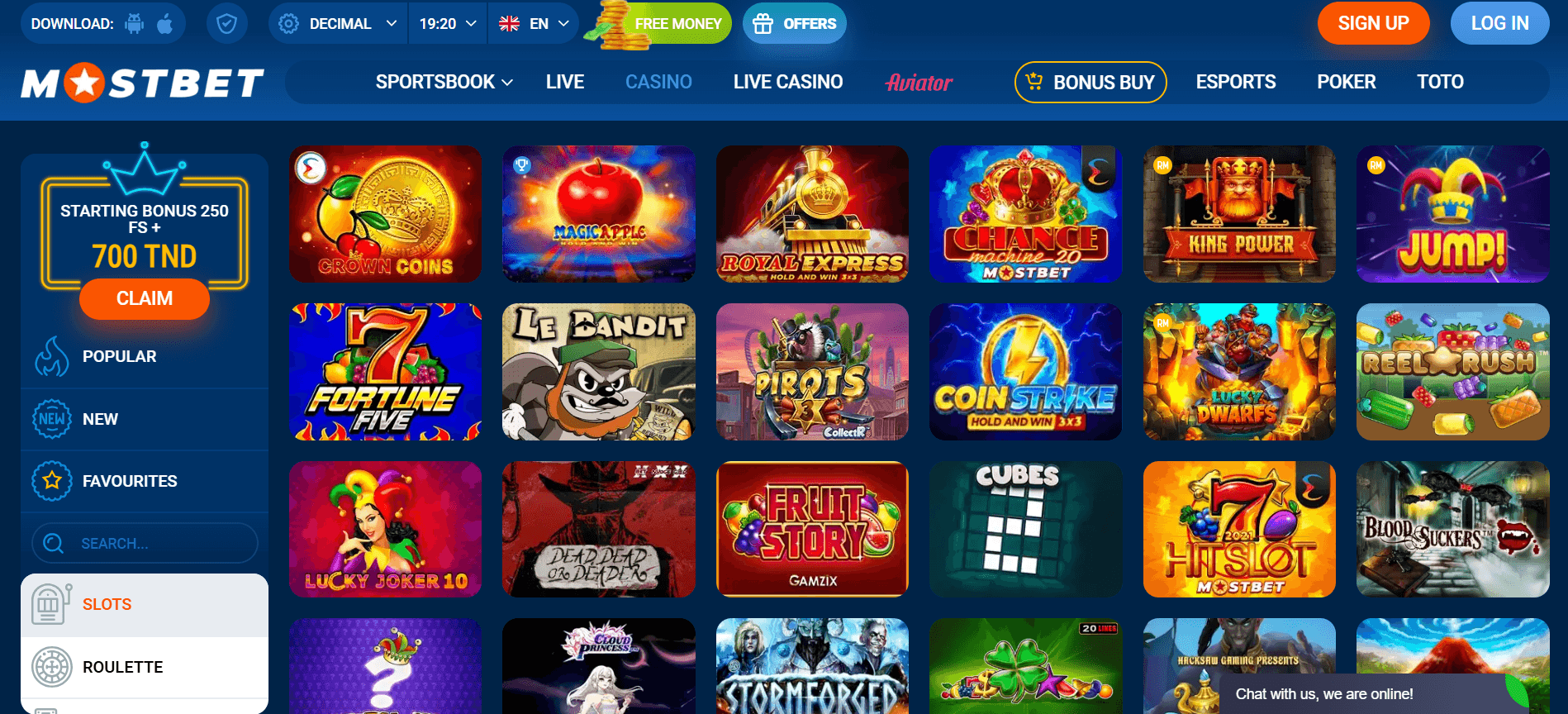 slots mostbet casino
