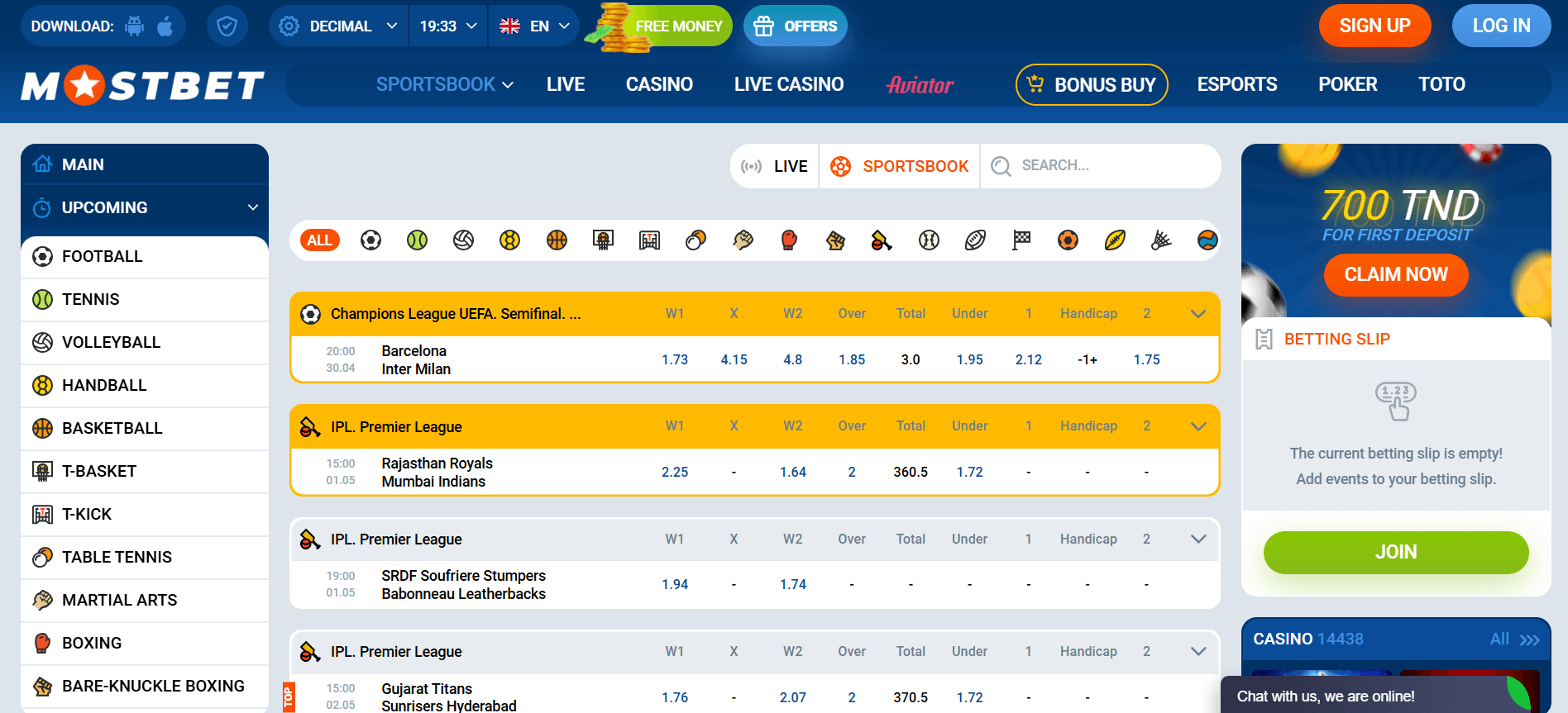 sportsbet casino mostbet