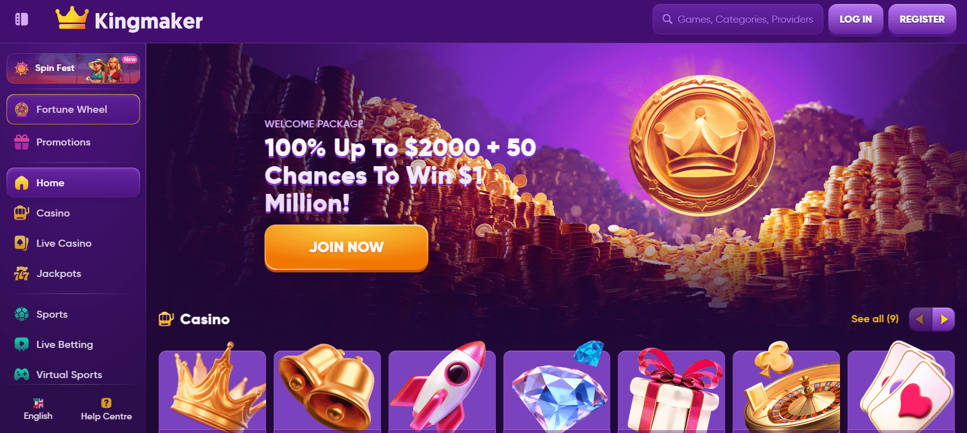 Kingmaker casino