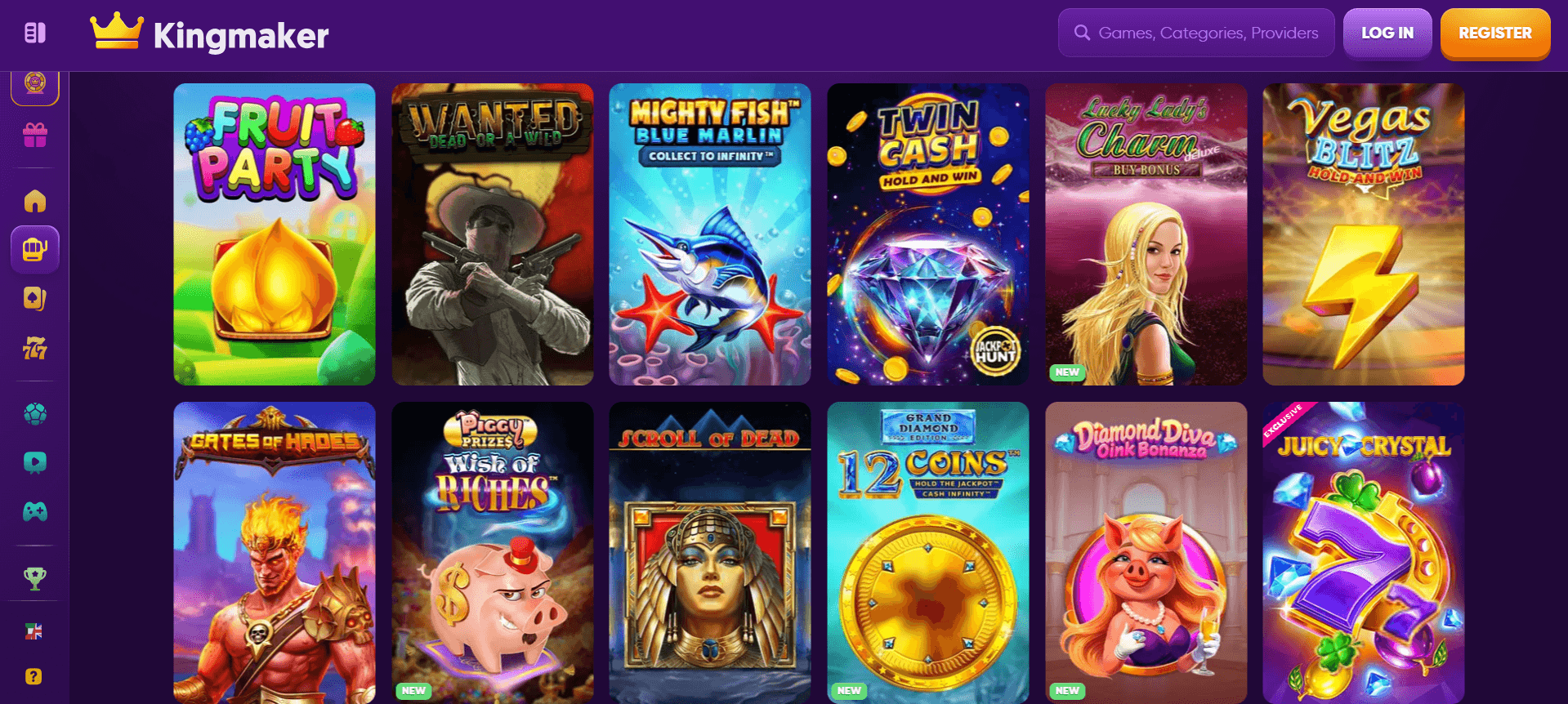 Kingmaker slots