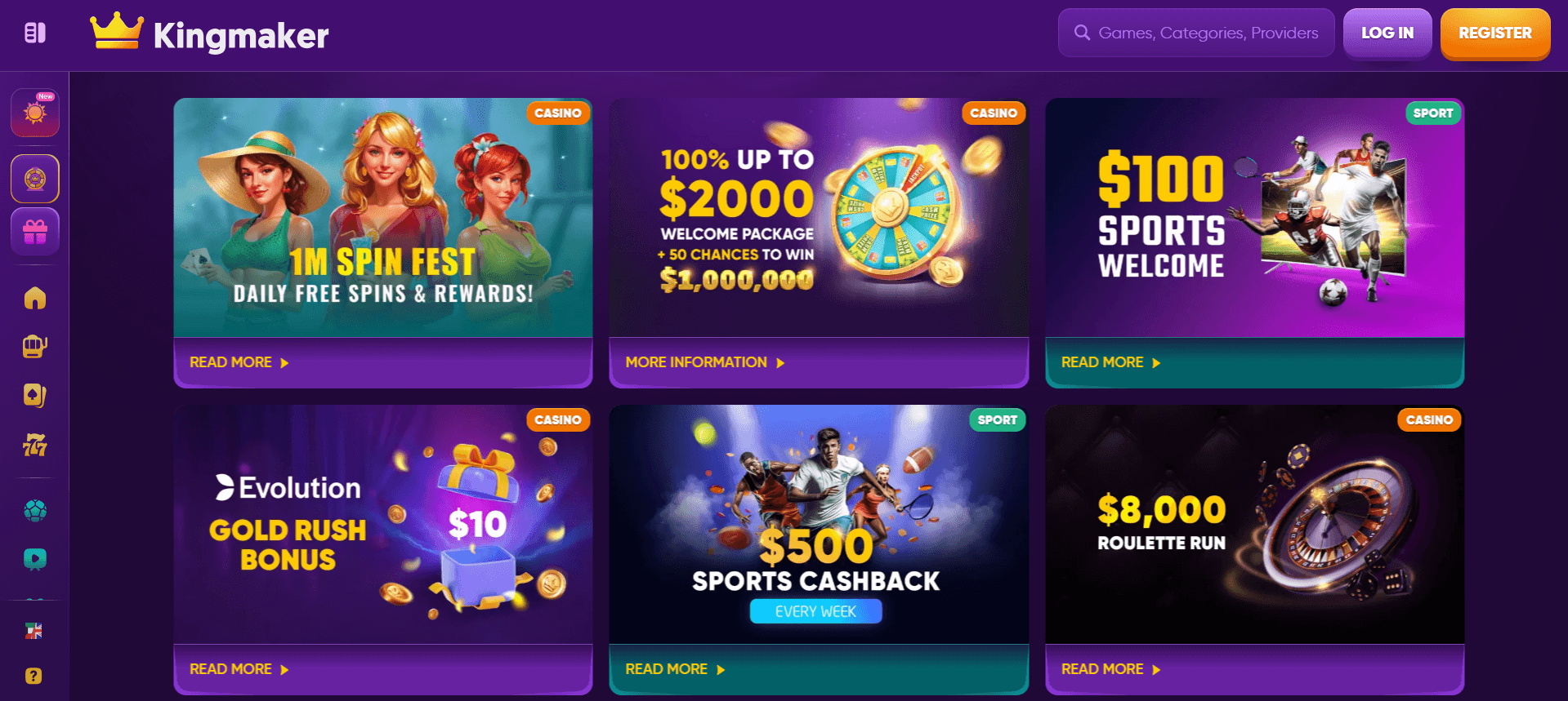 Kingmaker bonuses