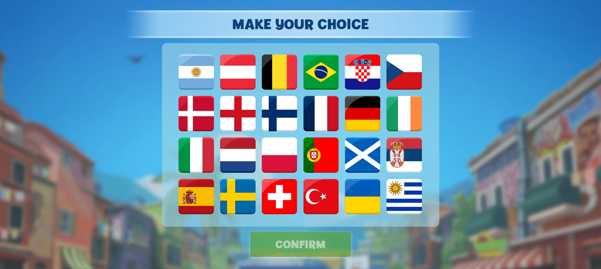 Penalty Shoot Out choose your country