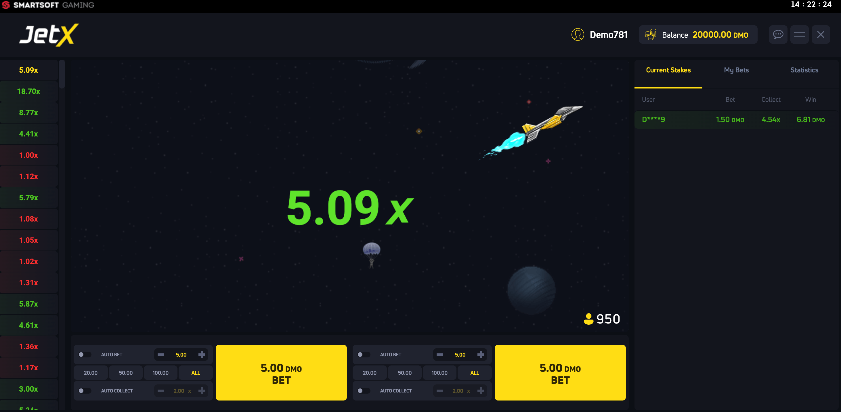 لعبة كازينو JetX